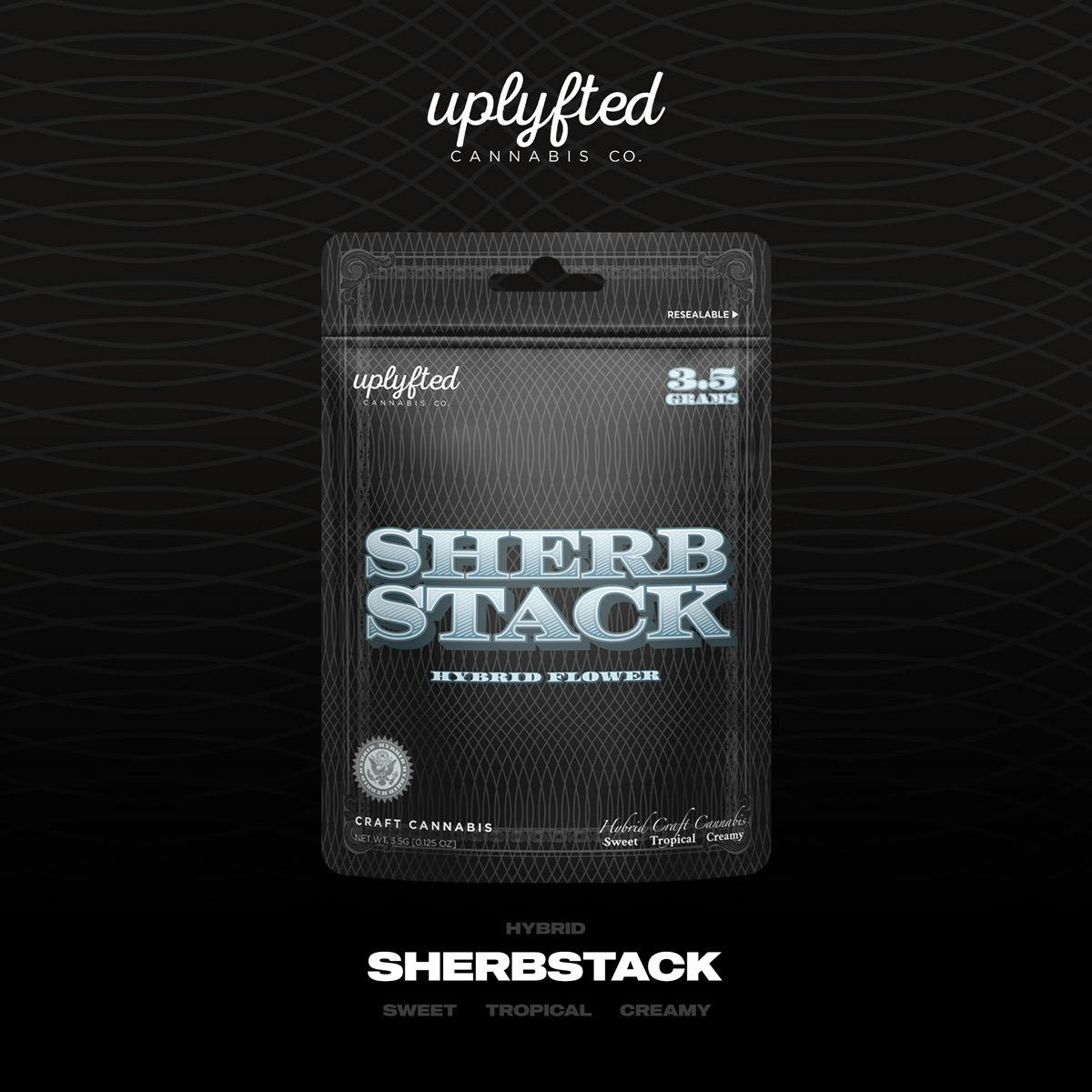 Photograph of product: Uplyfted - Sherbstack Pre-Packaged 3.5g | 4/$100
