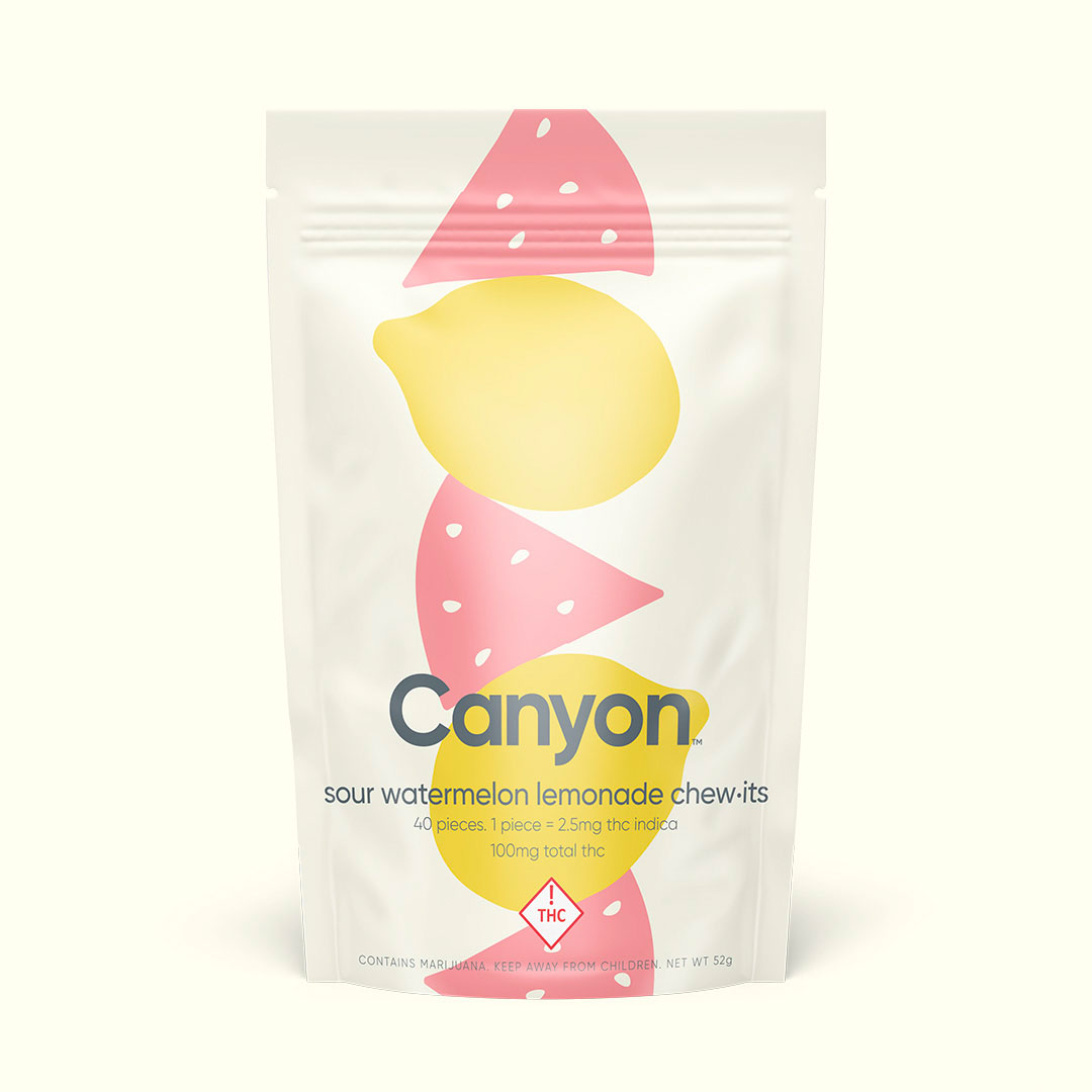 Photograph of product: Chew It | Gummies | Sour Watermelon Lemonade Oui'd (100mg)