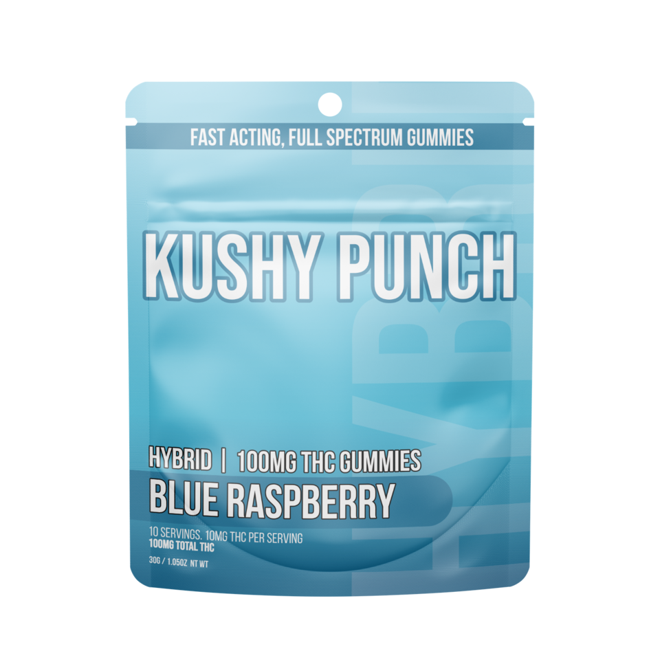 Photograph of product: Kushy Punch - Blue Raspberry 10pk