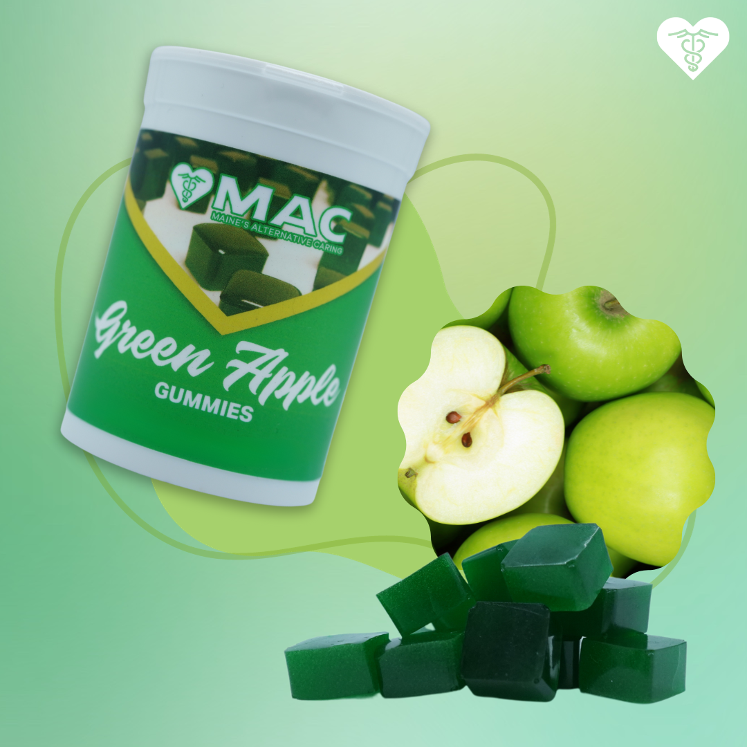Photograph of product: MAC TH-oui Green Apple Gummies 10x10mg