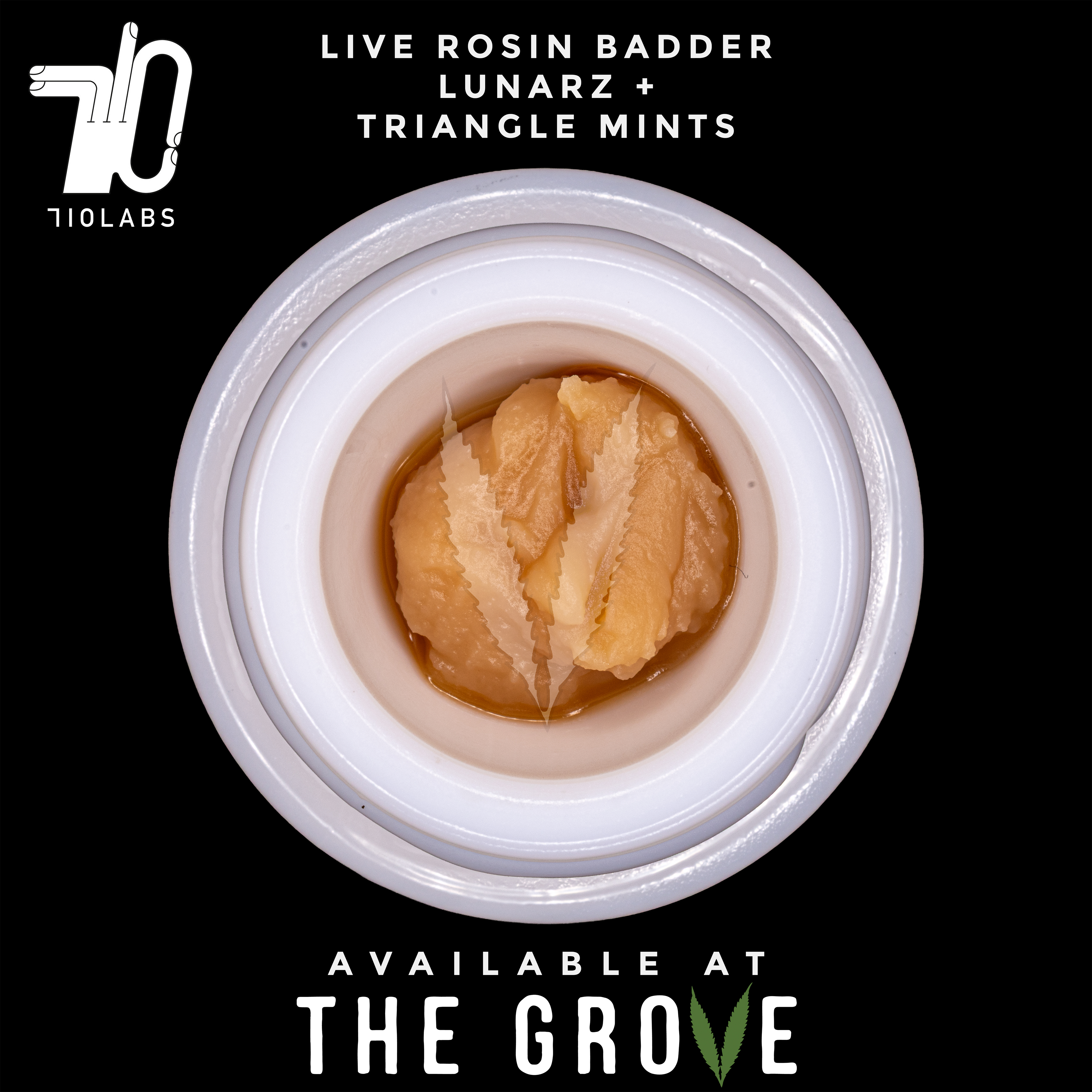 Photograph of product: 710 Labs | Rosin Badder - Lunar Z + Triangle Mints