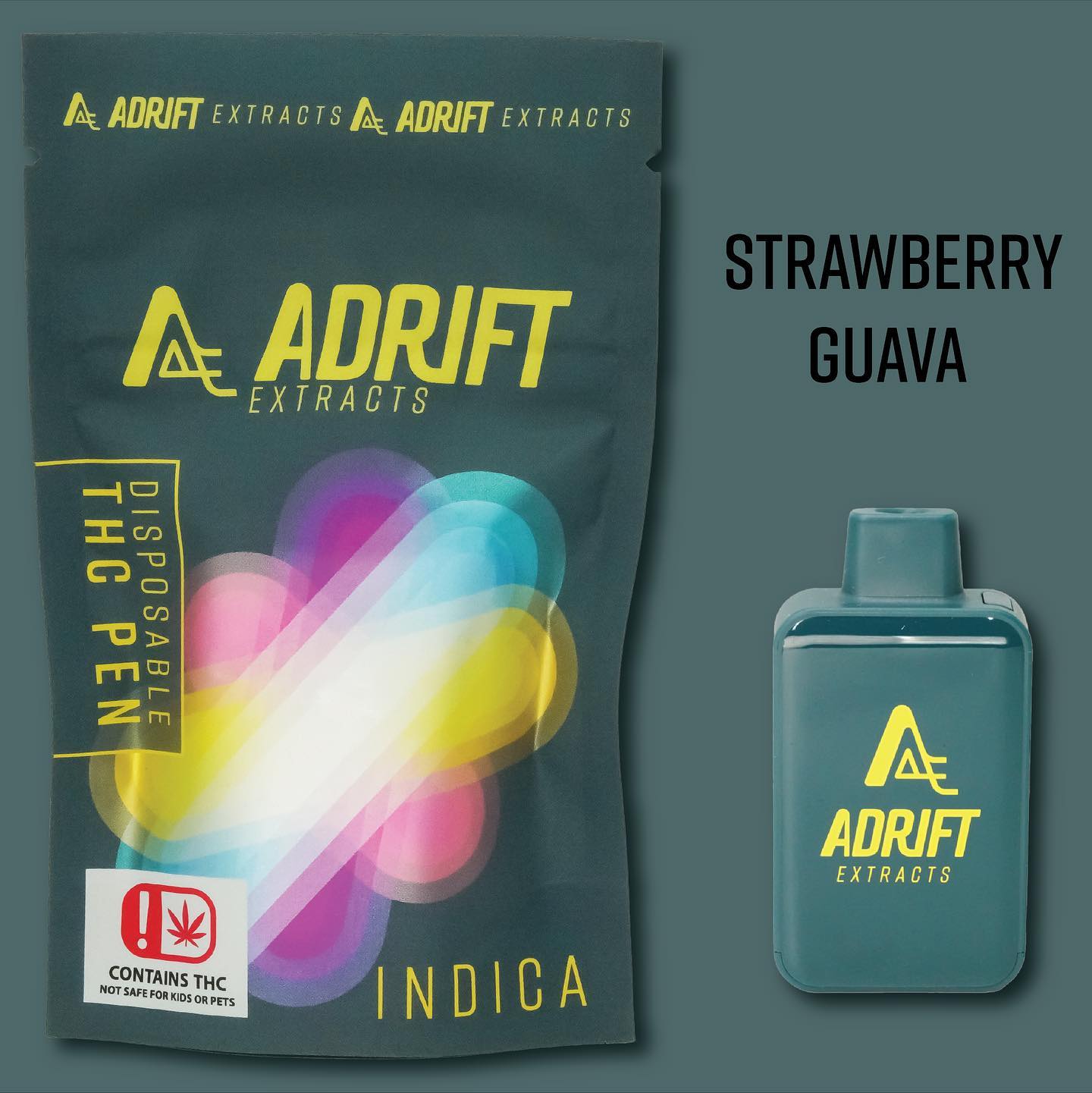 Photograph of product: Adrift Extracts - Disposable - Strawberry Guava