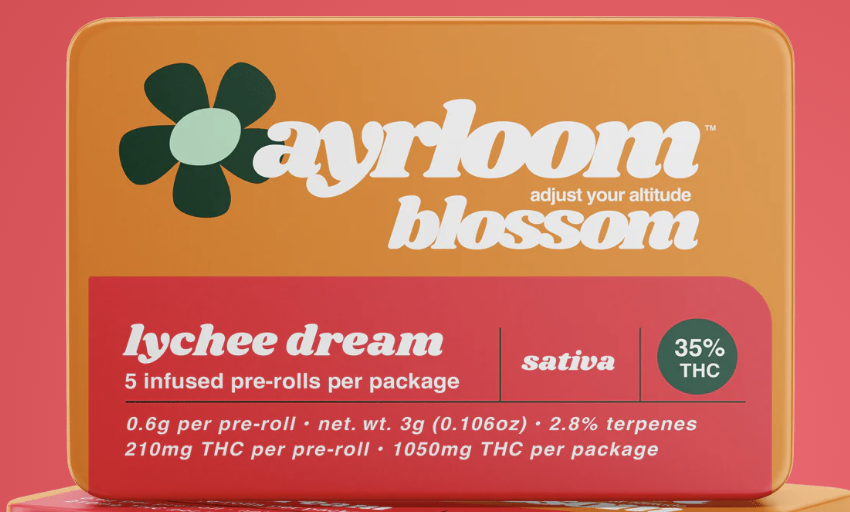 Photograph of product: Lychee Dream - 3g 5pck Pre-rolls