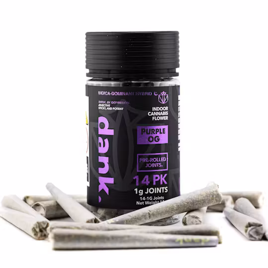 Photograph of product: Dank Purple OG Preroll 14pk