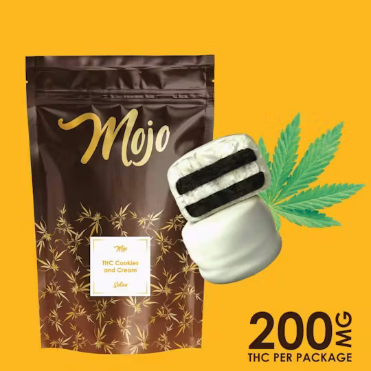 Photograph of product: 200mg Mojo Chocolate - Cookies And Cream Bites