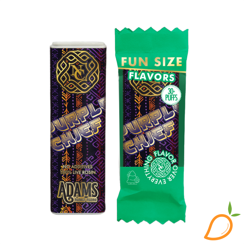 Photograph of product: .15g Purple Cheif Rosin Disposable North Coast