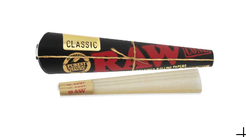 Photograph of product: RAW - Black Cone - 6pk/ 1 1/4"