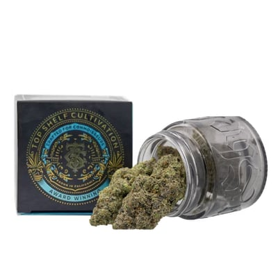 Photograph of product: TOP SHELF CULTIVATION - FLOWER - - HYBRID - BLUEBERRY GAS - 3.5g