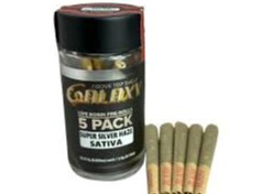 Photograph of product: Galaxy - 5pk Super Silver Haze Rosin Prerolls