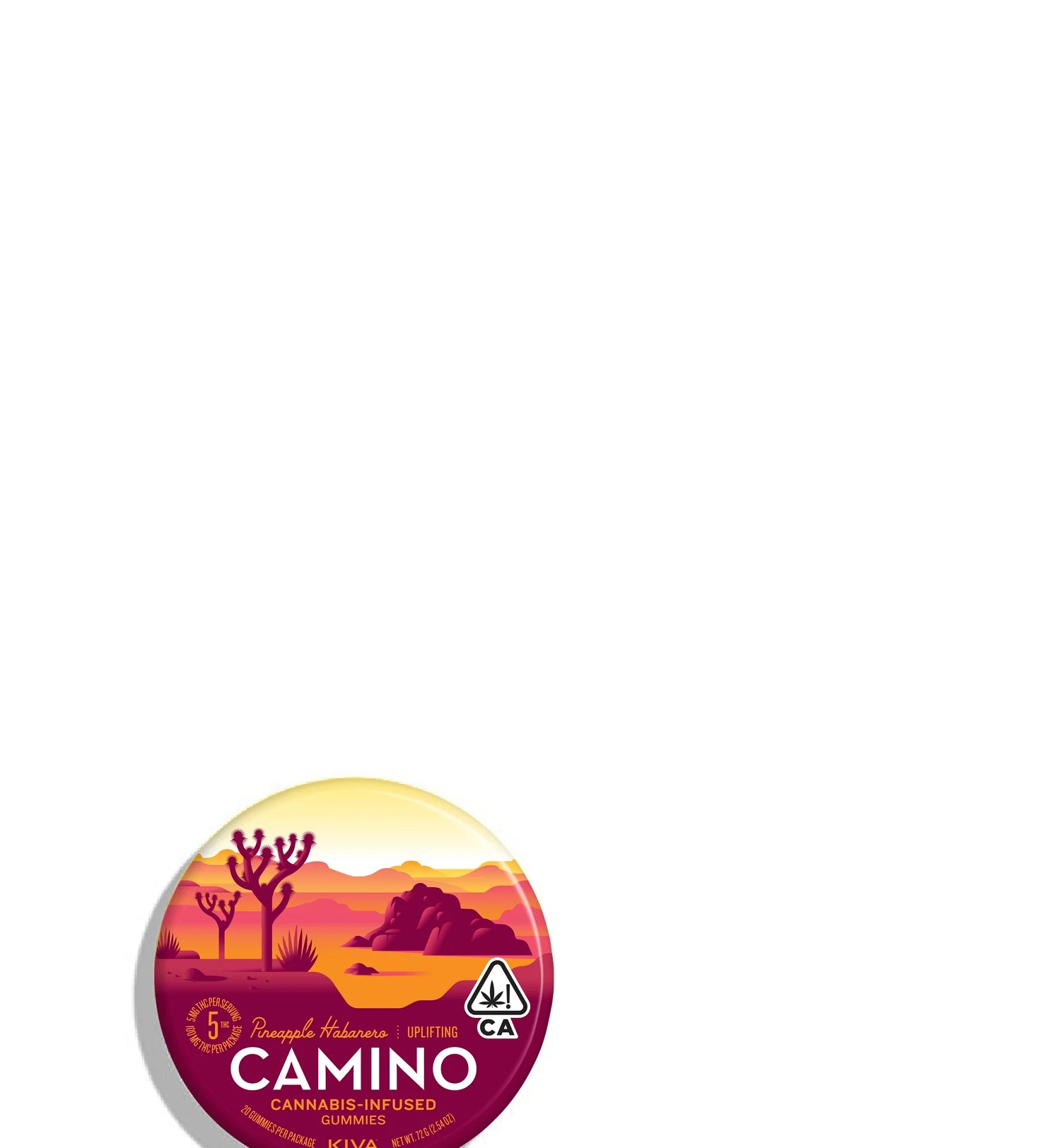 Photograph of product: CAMINO PINEAPPLE HABANERO 100MG GUMMIES