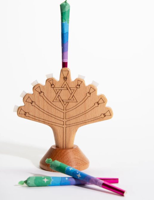 Photograph of product: Tokin' Jew - J' Menorah & Cone Bundle