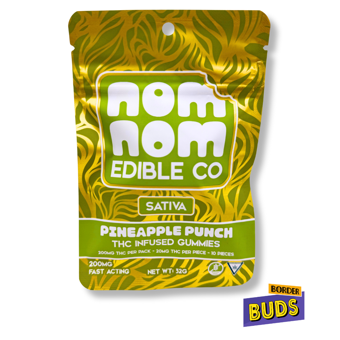 Photograph of product: Pineapple Punch | Nom Nom | 200mg | Gummies