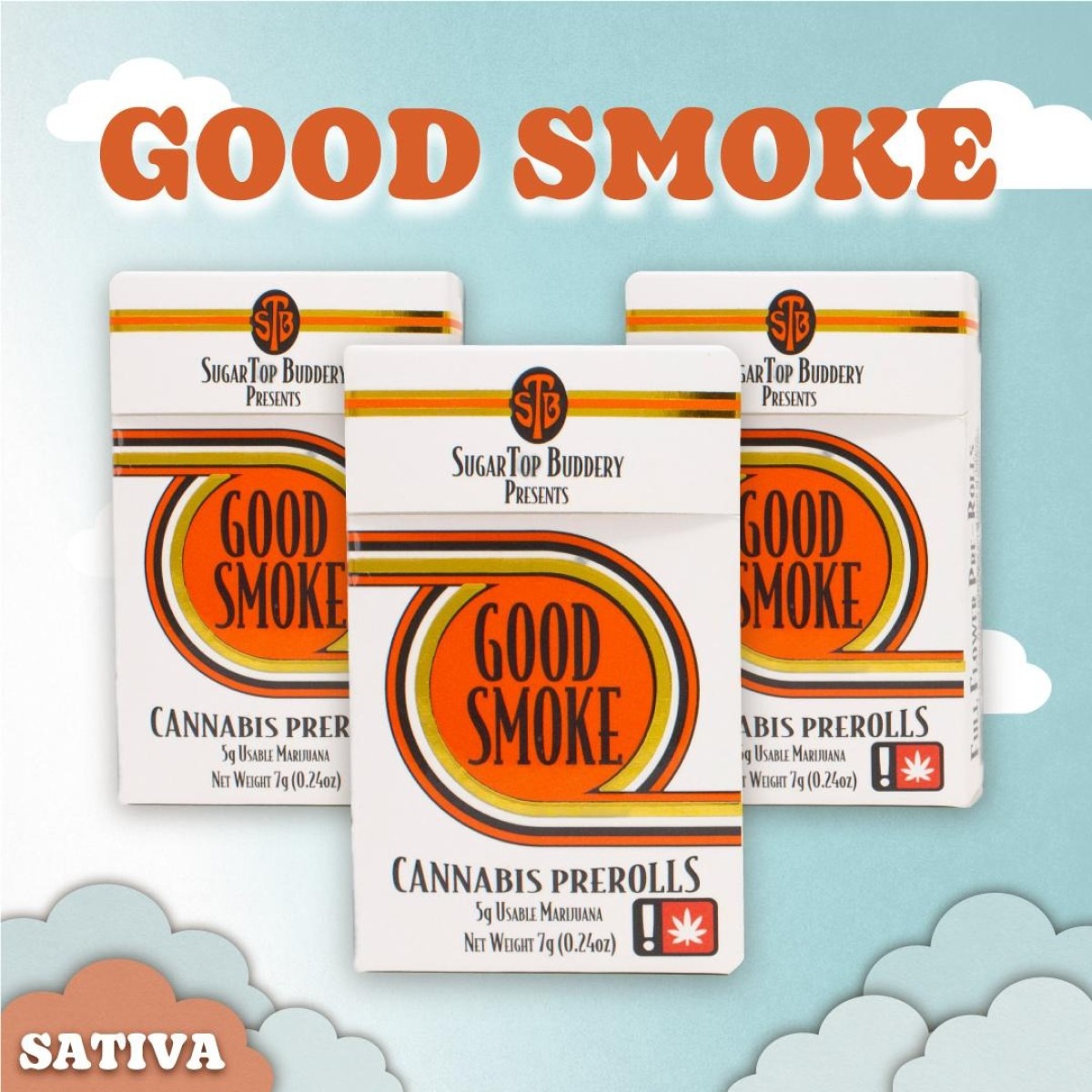Photograph of product: Good Smoke 0.5g Pre-Roll 10-Pack -  Sudz + Tropicana Cherry
