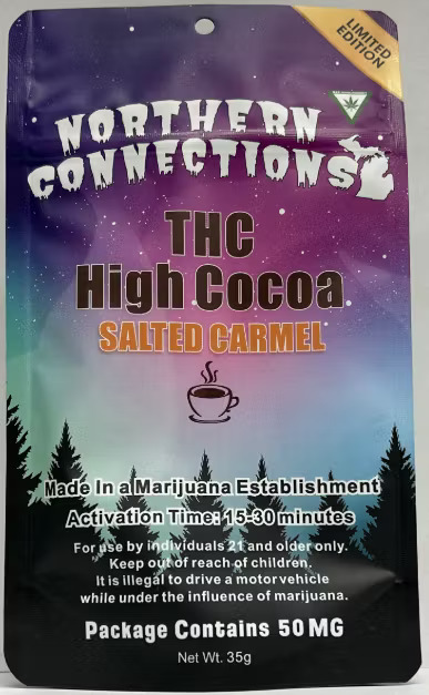 Photograph of product: Edible - Northern Connections - High Cocoa Salted Caramel - 50mg