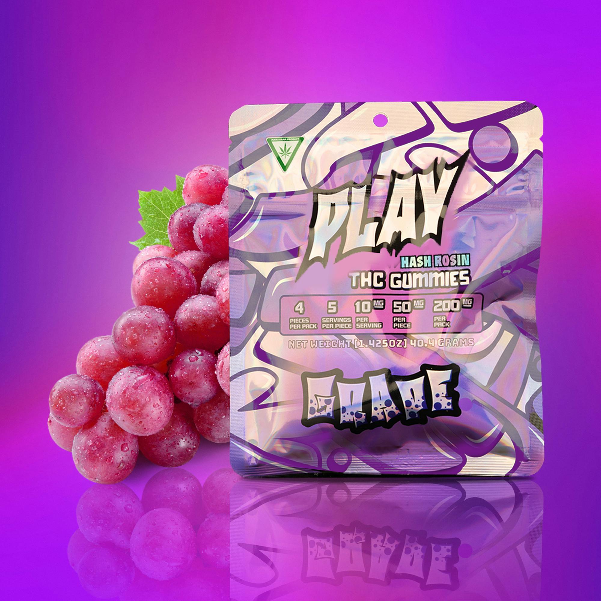 Photograph of product: Grape Gummies 200mg (4pk)