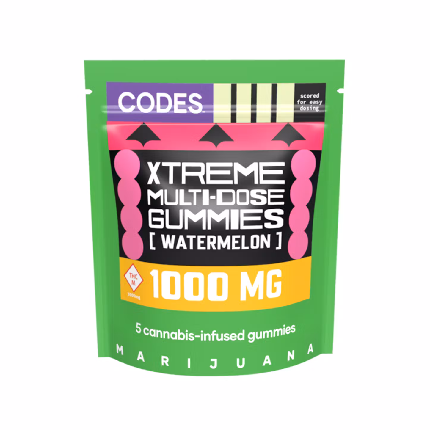 Photograph of product: Codes | Gummies | Watermelon 1000mg