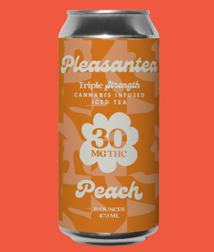 Photograph of product: Pleasantea Drink - 30mg TH-oui - Peach