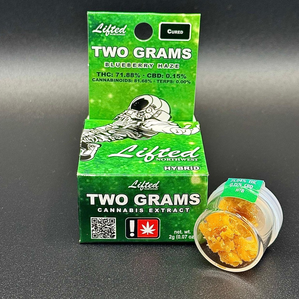 Photograph of product: Lifted > Cured Resin 2g > Hybrid > Blueberry Haze