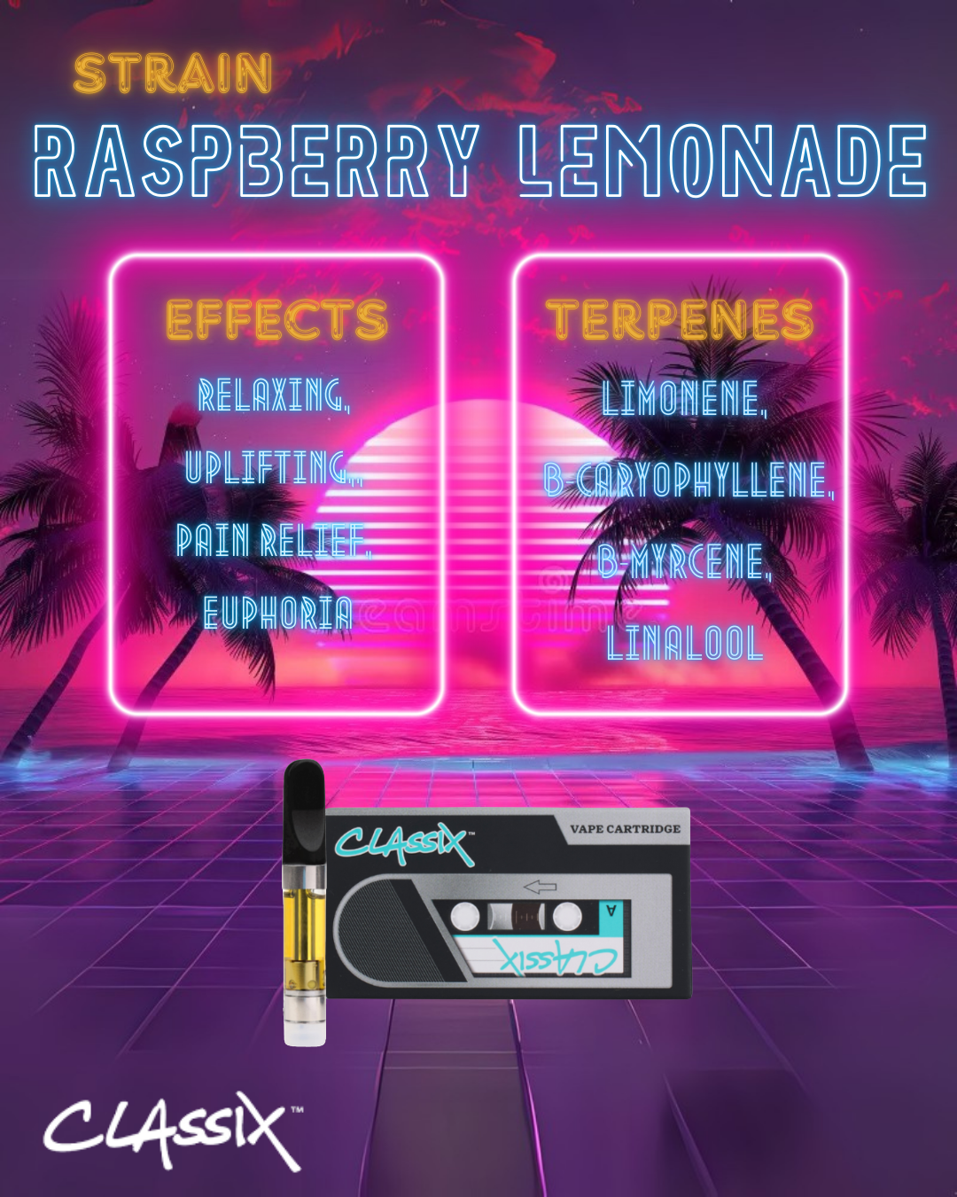 Photograph of product: CLX Vaporizer - Raspberry Lemonade 1:1