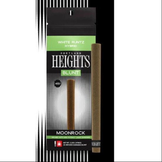 Photograph of product: Portland Heights > Moonrock Infused Blunt 2.65g > Oui'd > Tiger Melon