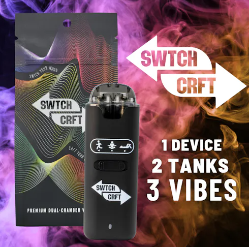 Photograph of product: SWTCHCRFT Super Blue (H) All-In-One Disposable Vape 1g