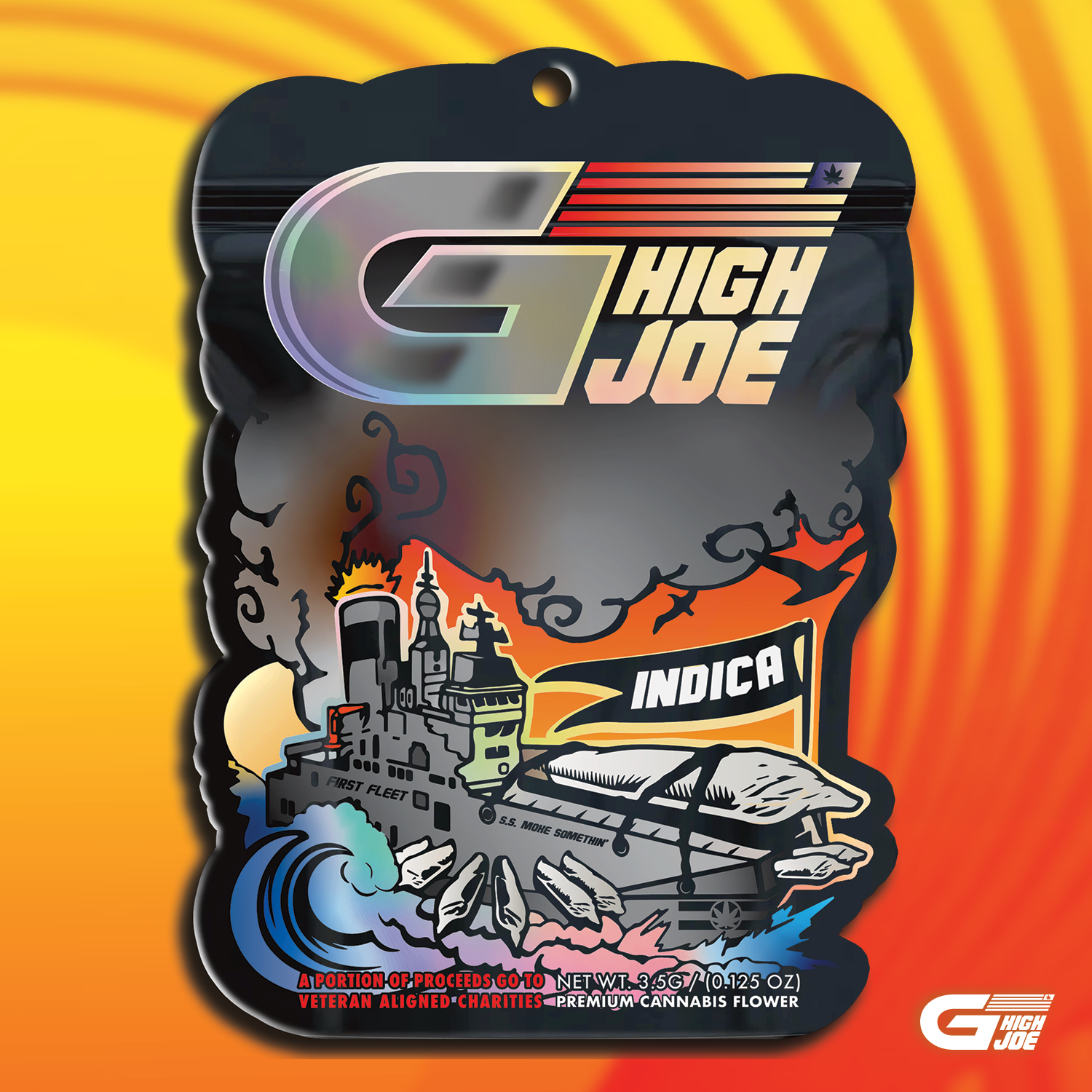 Photograph of product: G High Joe - Pre-Packed - Blue Nerds - 3.5g