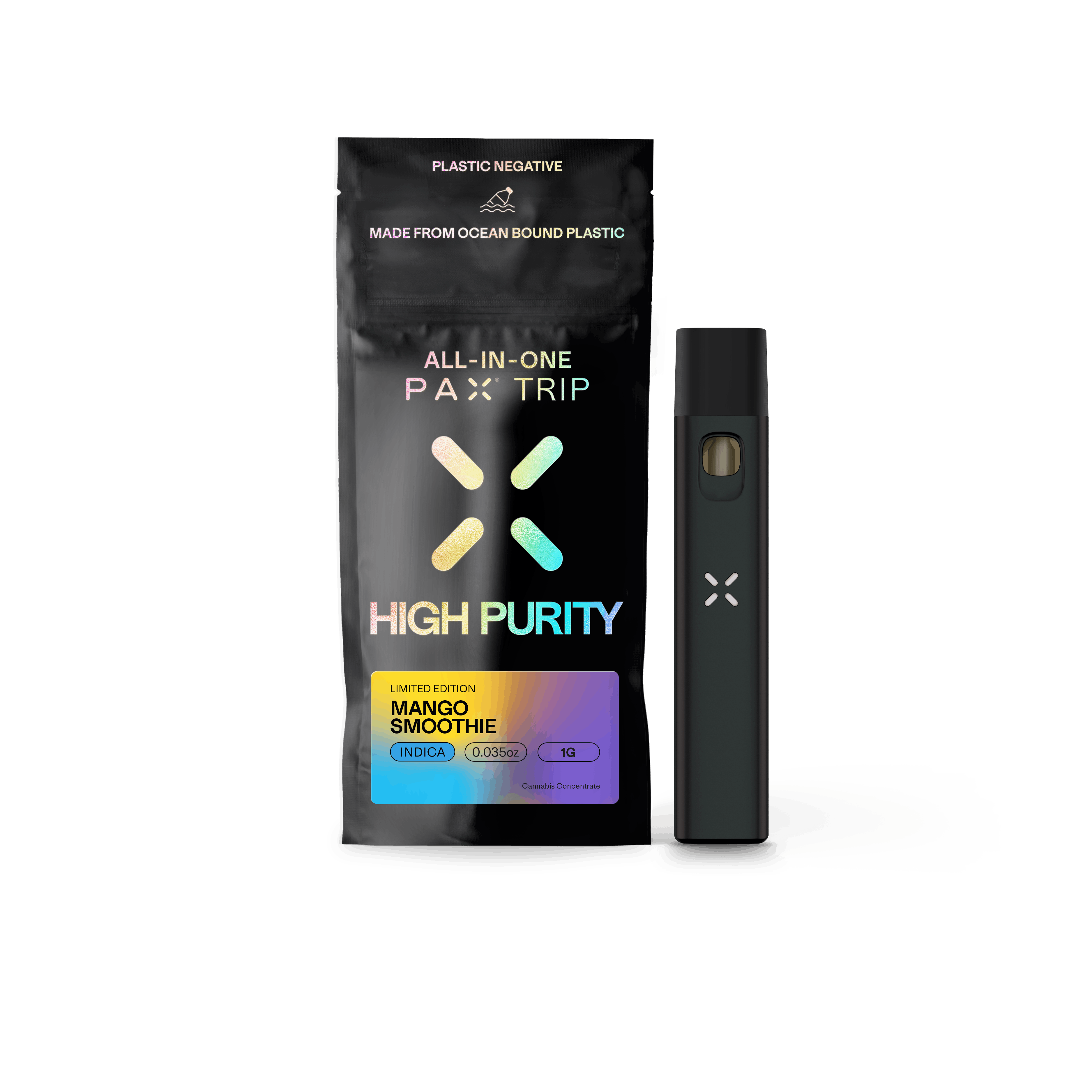 Photograph of product: Mango Smoothie (I) - 1g Disposable Vape - PAX