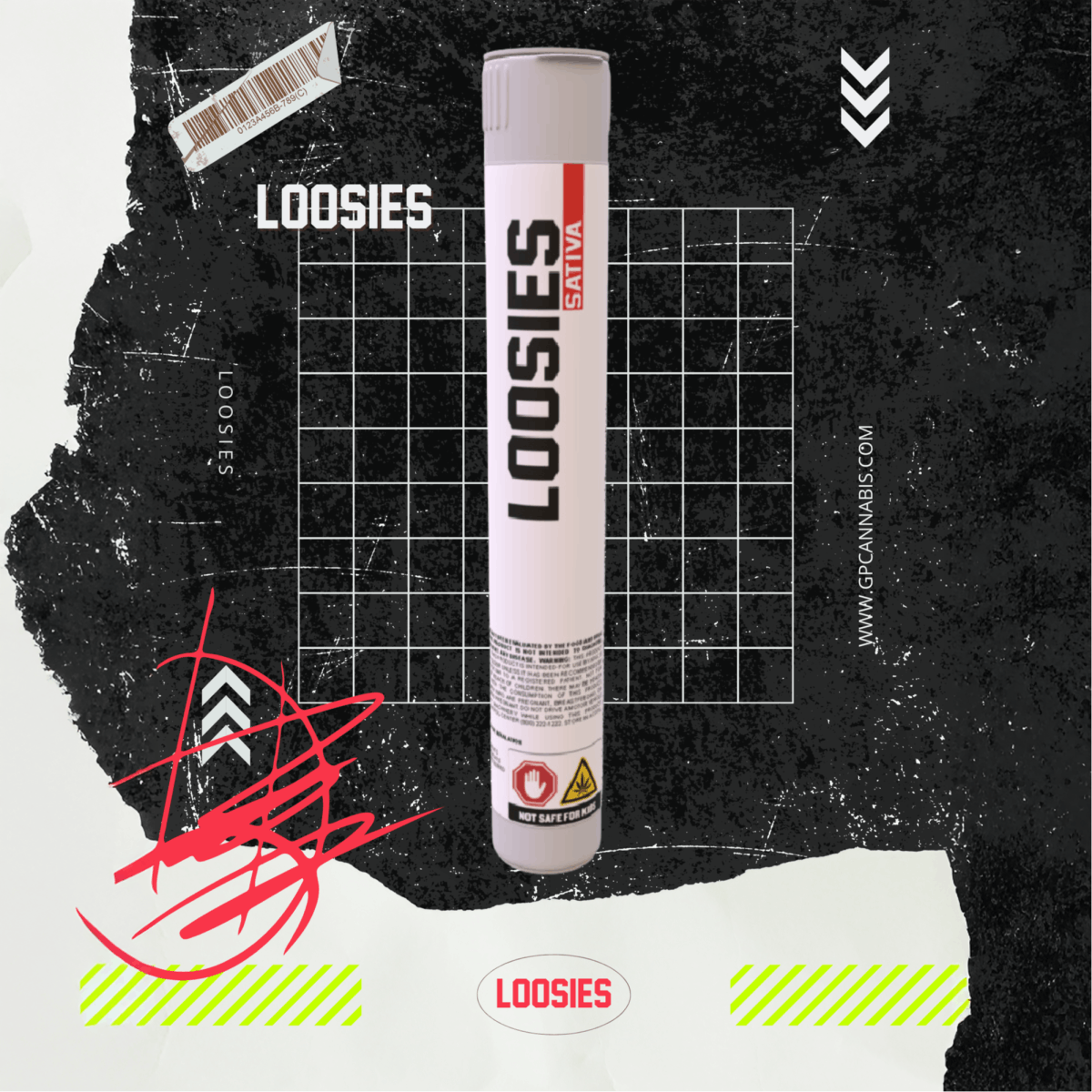 Photograph of product: Loosies 1g Kief Enhanced Pre Roll - Durban Poison