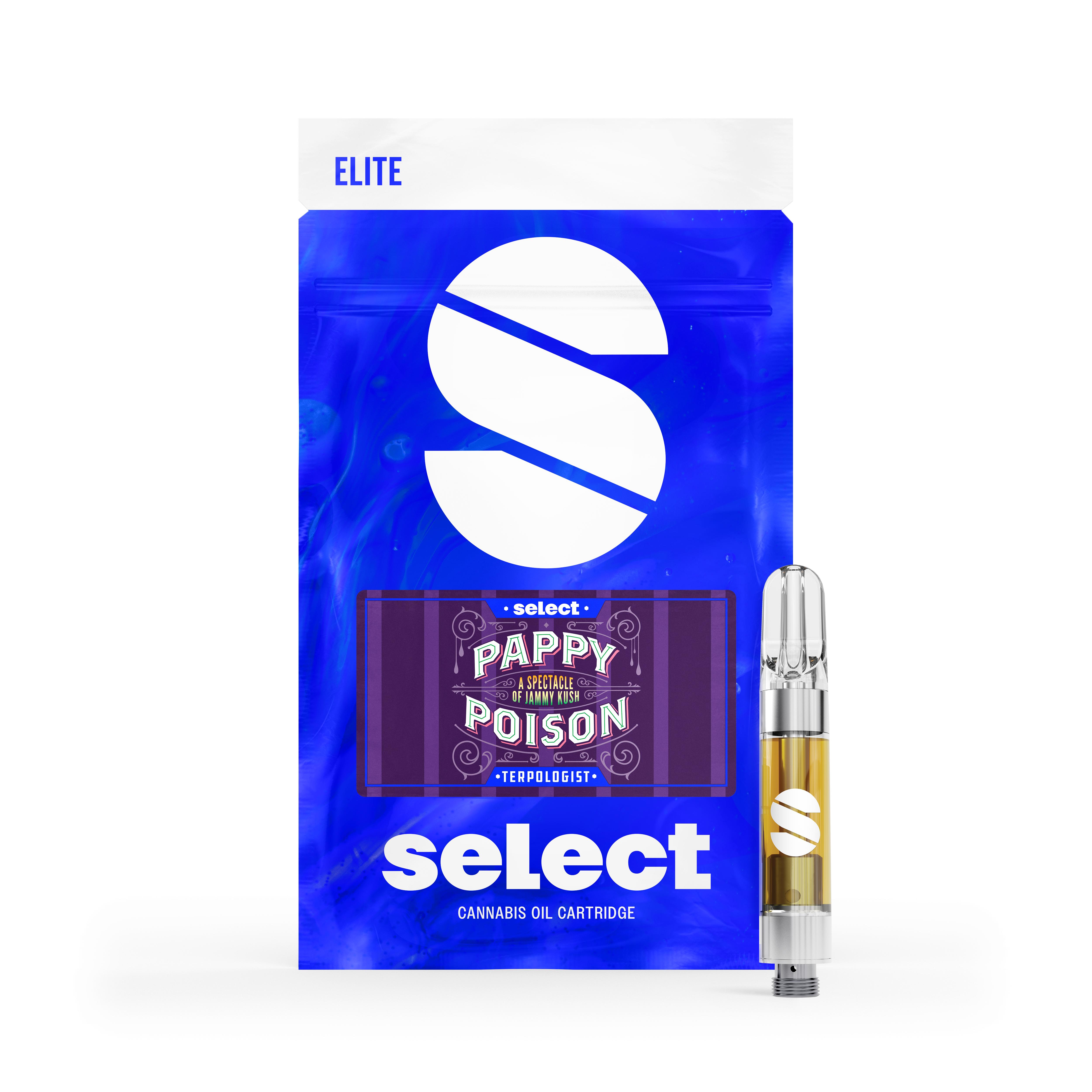 Photograph of product: Select - Elite Cartridge - Terpologist - Pappy Poison (H) (1.0g)