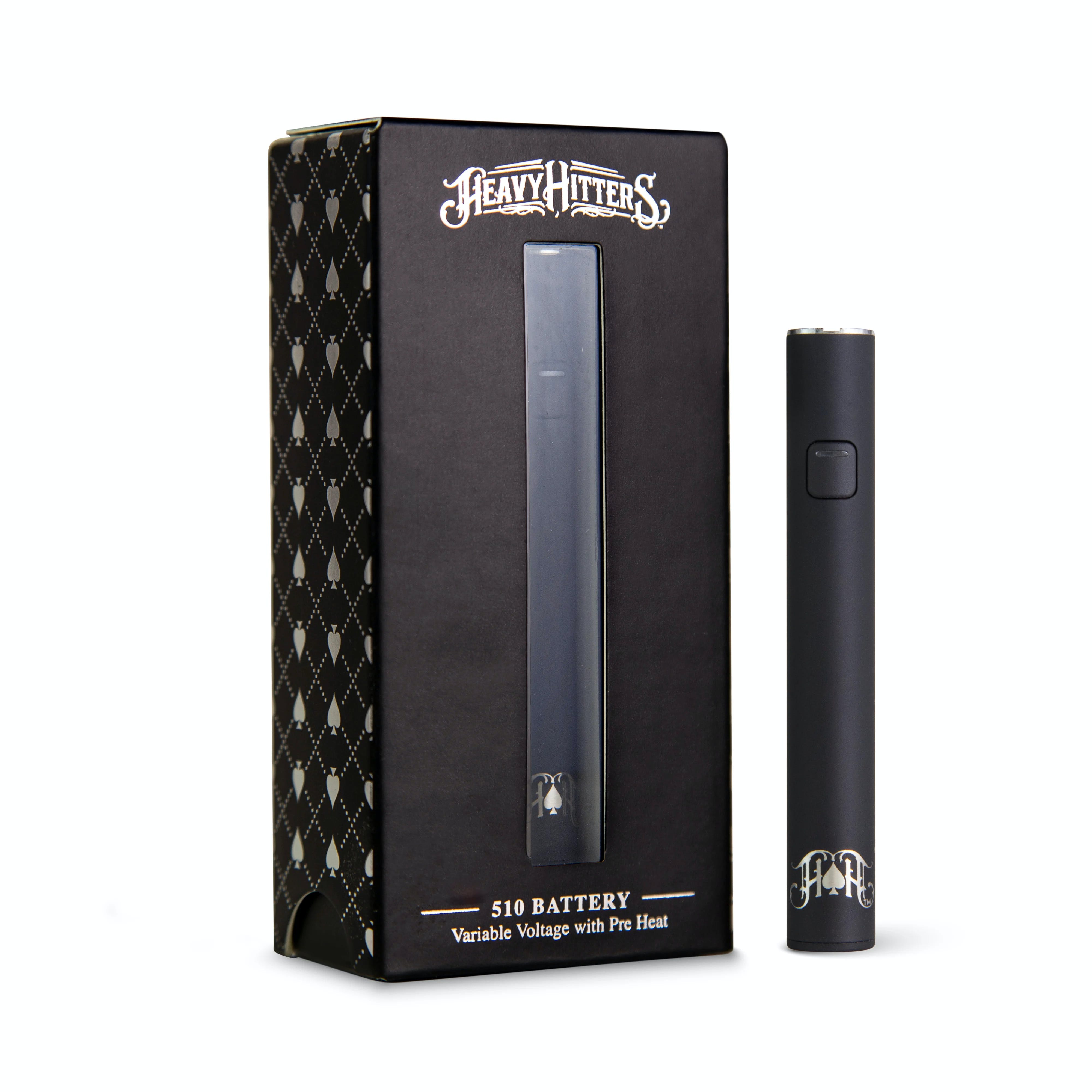 Photograph of product: Heavy Hitters | Variable Voltage 510 Battery | Black