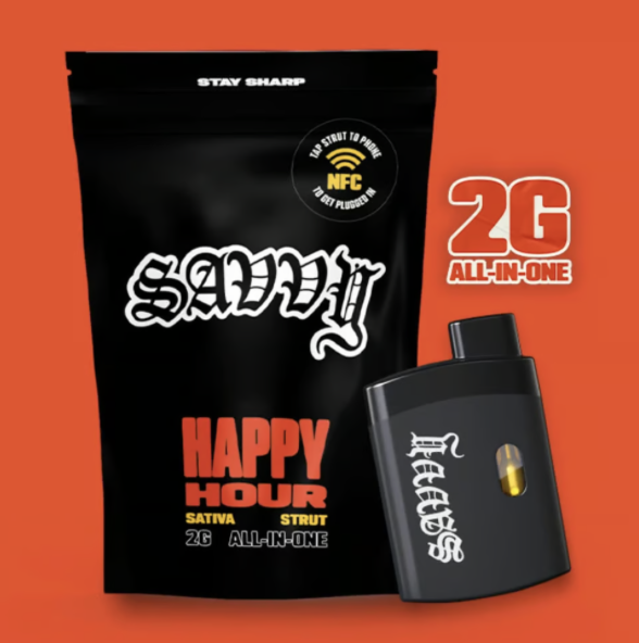 Photograph of product: Disposable Pen Happy Hour Juicy Mango | 2000mg