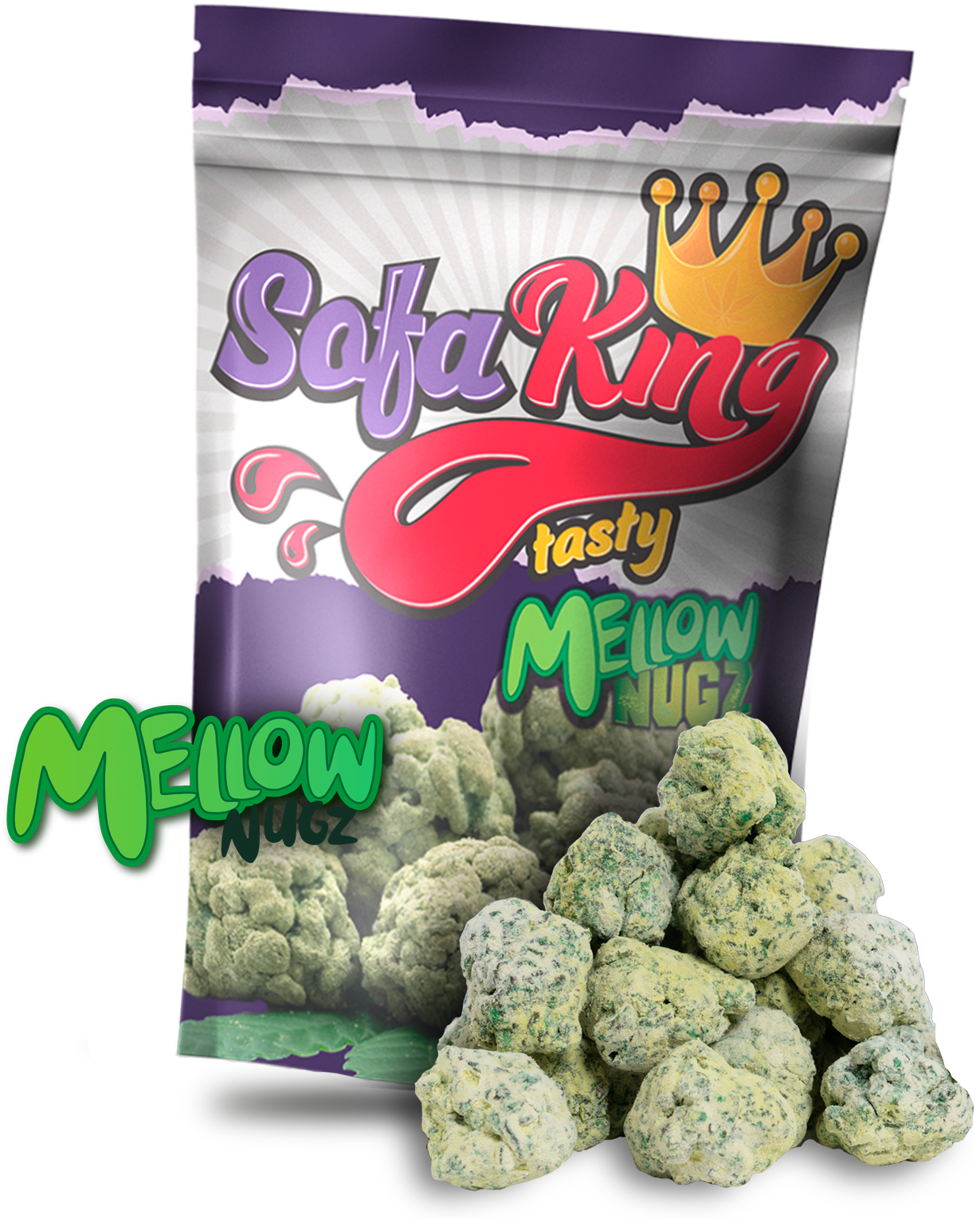 Photograph of Product: Sofa King 100mg Mellow Nugz