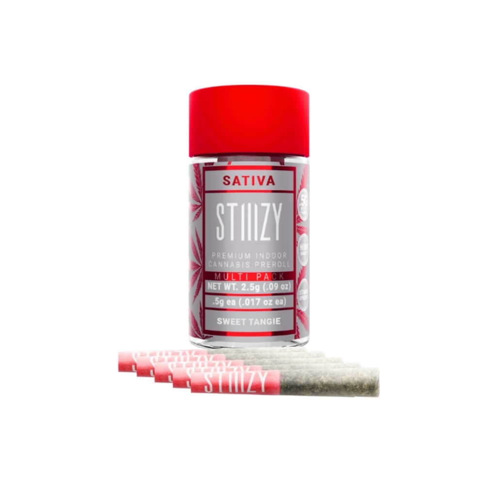 Photograph of Product: (01128) STIIIZY (5x.5g) - Sweet Tangie Pre-roll PK