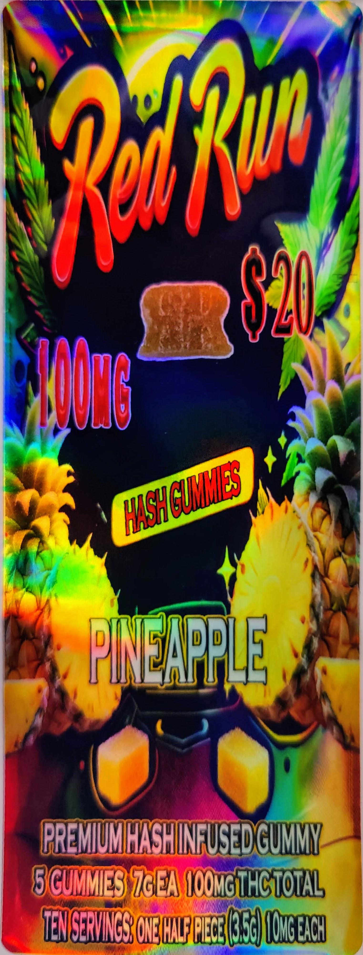 Photograph of product: Gummies - Pineapple 100mg