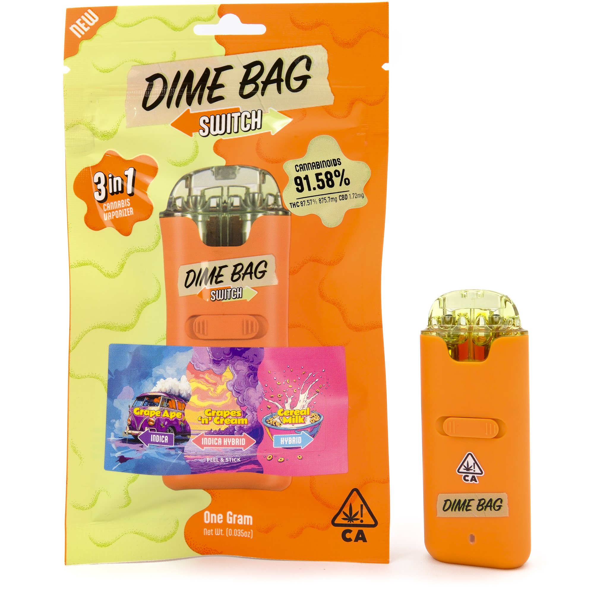 Photograph of product: DimeBag - Grape Ape x Cereal Milk 1g All-in-One
