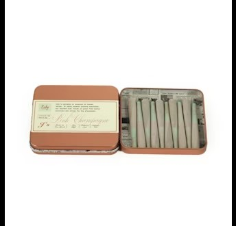 Photograph of product: RUBY FARMS | PINK CHAMPAGNE | au chocolat INFUSED DOOBIES | 5G(10PK)