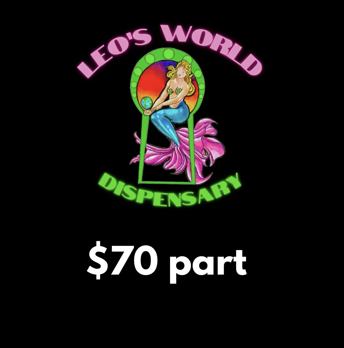 Photograph of product: $70 Part