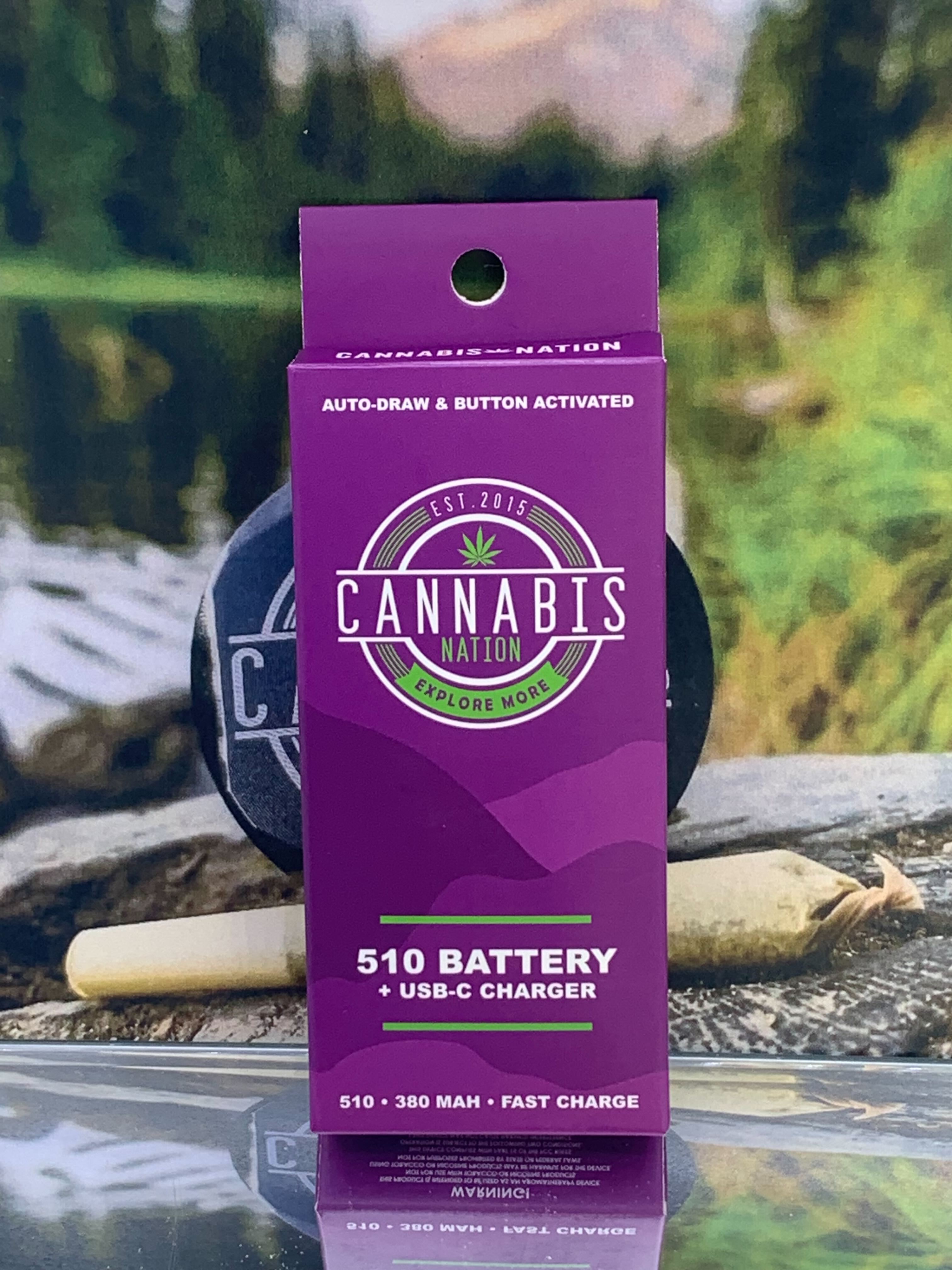 Photograph of product: Battery | Purple