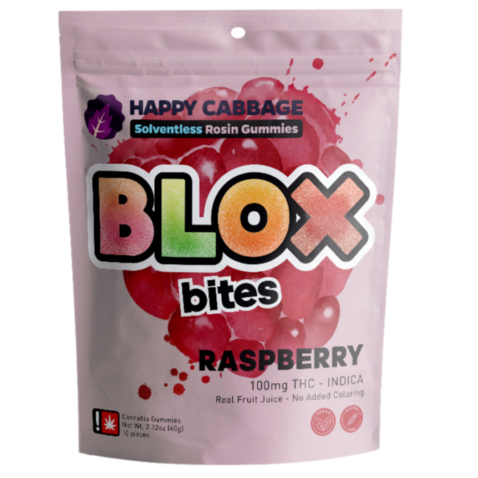 Photograph of product: Happy Cabbage > Multipack Rosin Gummies 100mg > Raspberry