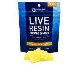 Photograph of product: Pineapple Haze - 200mg Live Resin Gummies by Cannalicious
