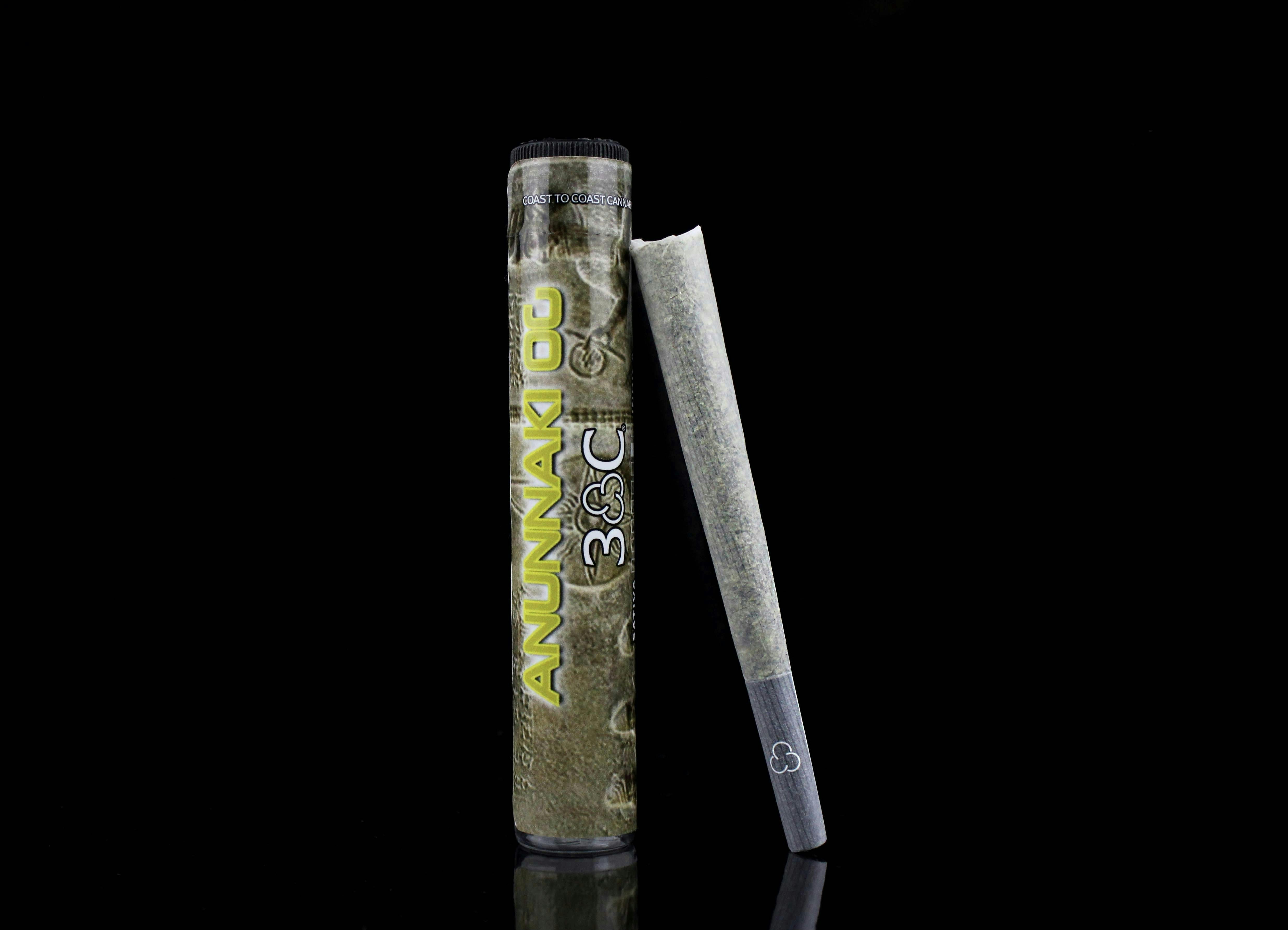 Photograph of product: 3C Farms - Anunnaki OG Preroll - 1g