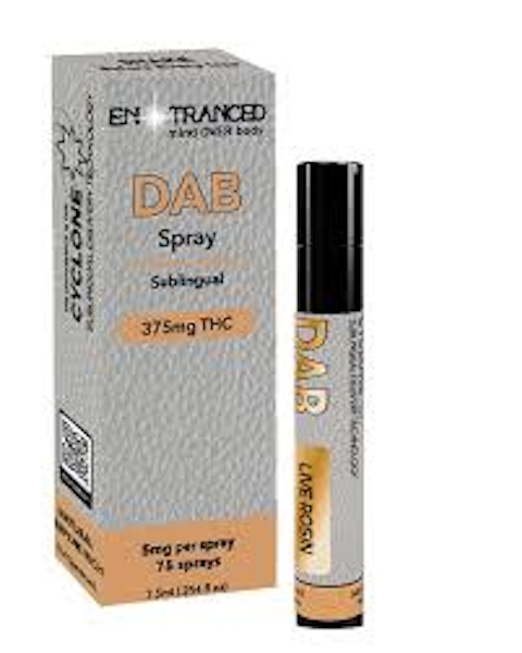 Photograph of product: Entranced | Dab Spray | Pineapple Runtz | 375mg
