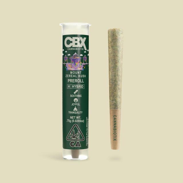 Photograph of product: Mount Zereal Kush Preroll (.75g) - 