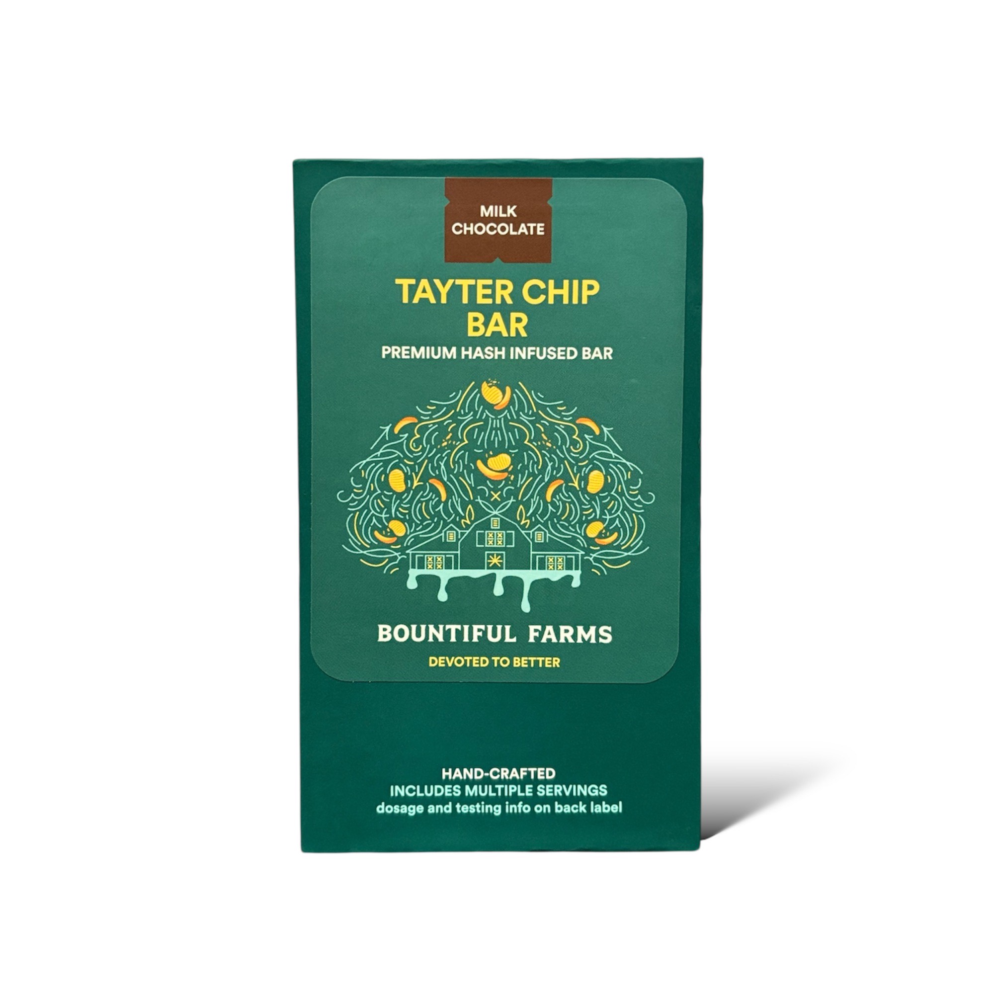 Photograph of product: Tayter Chip | 100mg | au chocolat Rosin Milk Chocolate Bar