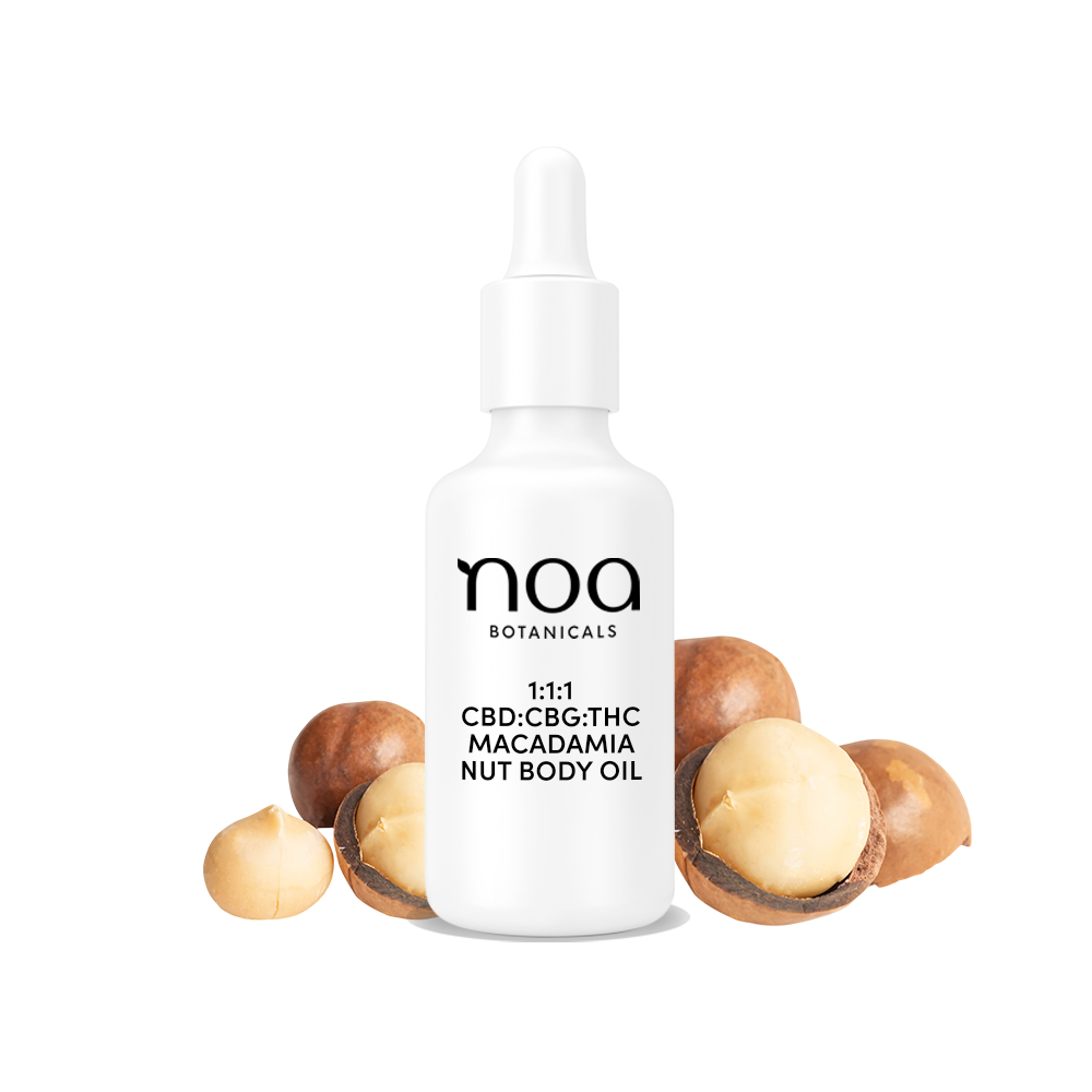 Photograph of product: 1:1 CBD:TH-oui Macadamia Nut Body Oil