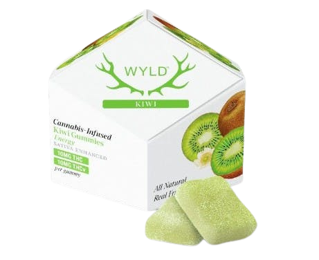 Photograph of product: WYLD - Kiwi Gummies 1:1 TH-oui:TH-ouiV Oui'd Enhanced - Gummies - 100mg