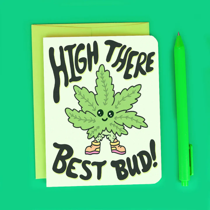Photograph of product: High There Best Bud I Birthday Card