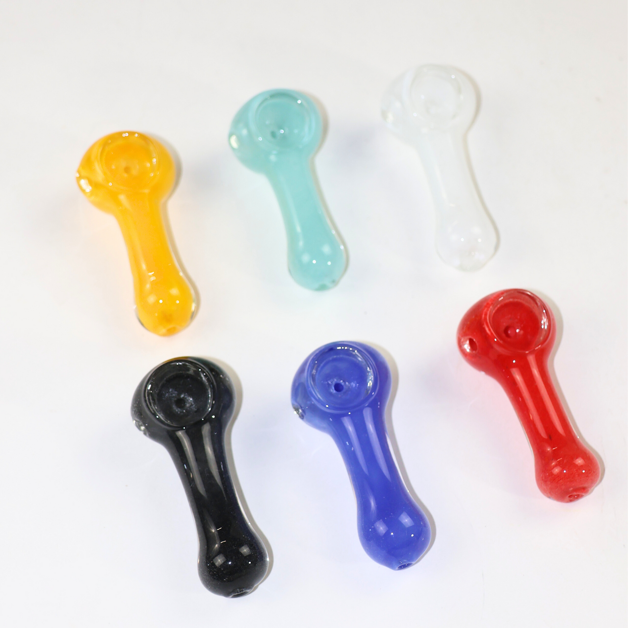 Photograph of product: 2.5" Glass Hand Pipe | White