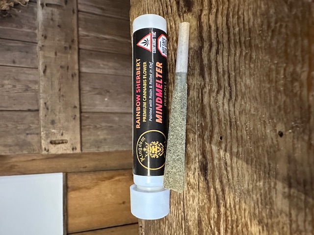 Photograph of product: Kingdom Canna Mindmelter Kingdom Kushcake Infused Preroll