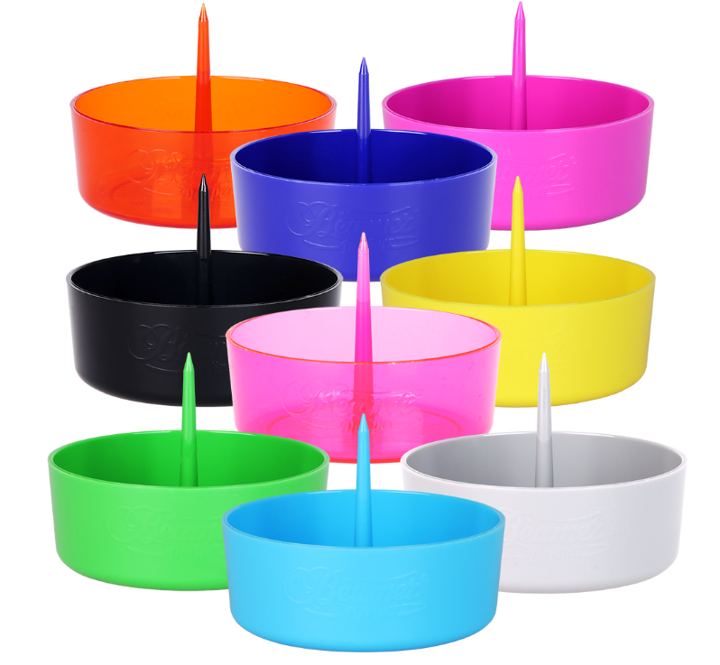 Photograph of product: Beamer | DePiper Cleaning Spike Ashtray | 4" Assorted Colors